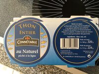 Connetable thon albacore au naturel
