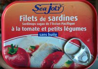 Filets de sardines à la tomate et petits légumes