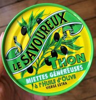 Le savoureux, thon miettes genereuses a l'huile d'olive