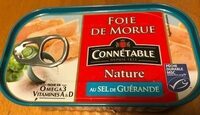 Foie de morue nature au sel de Guérande Connétable