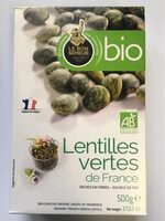 Lentilles Vertes De France Bio