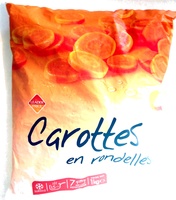 Carottes en rondelles surgelées