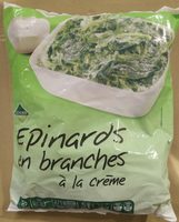 Épinards en Branches à la Crème