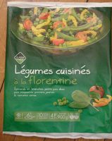 Légumes cuisinés à la florentine
