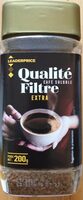 Café soluble qualité filtre extra