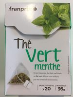 Franprix thé menthe verte 20 sachets