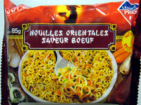 Nouilles orientales saveur boeuf - 85 g - Leader Price