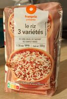 Le riz 3 variétés