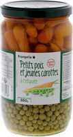 Petits pois extra fins et carottes a l'étuvée