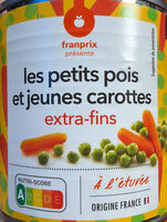 Petits pois et jeunes carottes à l'étivée