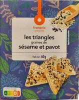 Triangles Graines de sésames et de pavot