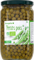 Petits pois bio sans sucre ajouté
