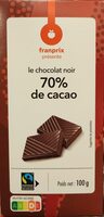 Chocolat noir 70% de cacao