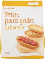 Petits pains grillés au froment