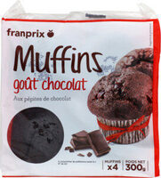 Muffin chocolat pépites de chocolat