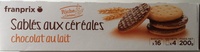 Sablés aux céréales chocolat au lait