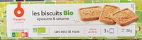 Biscuits épeautre sésame bio
