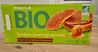 Gaufres fourrees miel bio