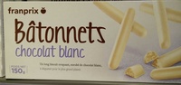 Bâtonnets chocolat blanc