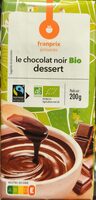 Tablette dessert chocolat noir bio