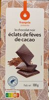 Chocolat noir aux éclats de fèves de cacao