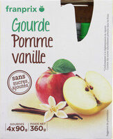 Gourde pomme vanille sans sucre ajouté