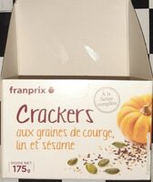 Crackers aux graines de courge, lin et sésame