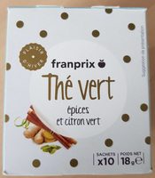 Thé vert épices et citron vert