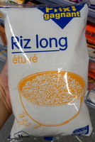 Riz long étuvé