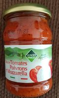 Sauce tomates poivrons et mozzarella