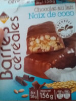 Barre céréales Chocolat au lait Noix de coco