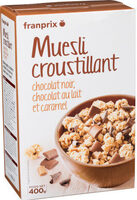 Muesli croustillant 2 chocolats et caramel