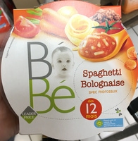 Bébé Spaghetti Bolognaise avec morceaux