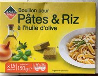 Bouillon pates riz aux herbes et a l'huile olive