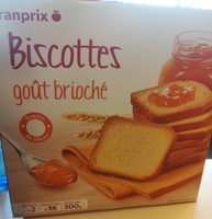 Biscottes goût brioché