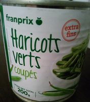 Haricots verts coupés