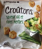 Croûtons saveur ail et fines herves