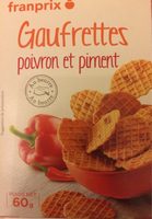 Gaufrette poivron et piment