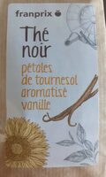 Thé noir pétales de tournesol aromatisé vanille