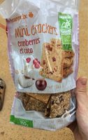 Mini crackers cranberries coco bio