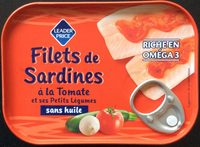 Filets de sardines à la tomate et ses petits légumes