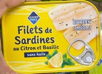 Filets de sardines au Citron et Basilic