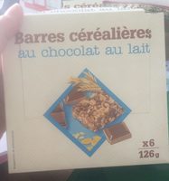Barres céréalières au chocolat au lait