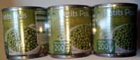 Pack de 3 boîtes de Petits Pois Extra-fins