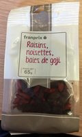 Raisins, Noisettes, Baies de Goji