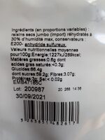 Raisins moelleux
