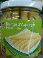 Pointes d'asperges pelées main