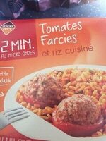 Tomates farcies et riz cuisiné