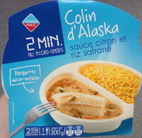 Colin d'Alaska sauce citron et riz safrané