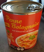 Penne bolognaise aux boulettes de viande